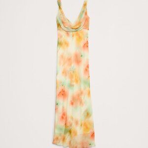 BANANA REPUBLIC twisted shoulder maxi dress